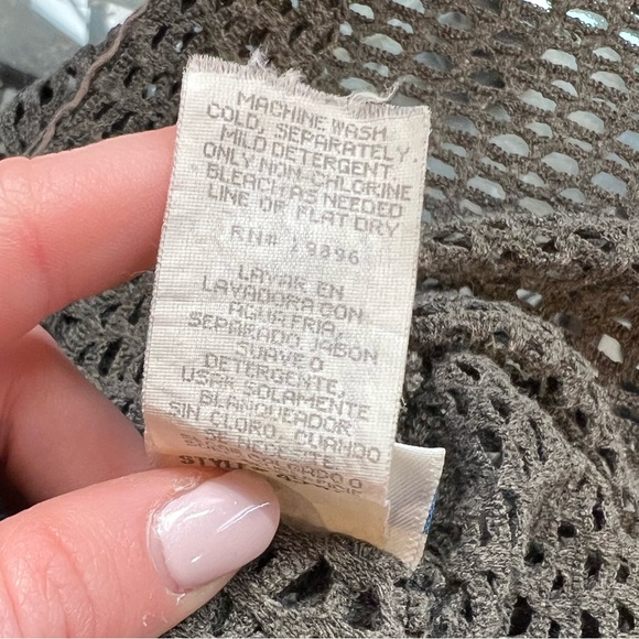 Vintage Pacific Connections Mesh Swim Cover Up Skirt One Size Brown Sarong - Picture 4 of 7